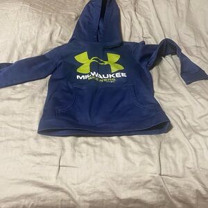 Under Armour Kids Blue and Green Hoodie